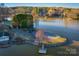 Scenic waterfront property featuring private dock, lake views, and mature trees at 6068 Gold Creek Estate Dr, Hickory, NC 28601