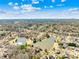 Expansive aerial shot featuring a residential area with lake views, showcasing a serene neighborhood setting and lush landscapes at 6325 Martin Lake Rd, Charlotte, NC 28227