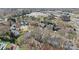 Neighborhood aerial shot, highlighting the proximity to nearby school at 717 Meadow Lake Dr, Matthews, NC 28105