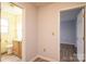 Half bathroom featuring a vanity and a toilet at 1228 Hidden Creek Cir, Hickory, NC 28602