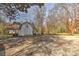 Spacious backyard features a barn and ample parking space at 1235 Robinhood Cir, Charlotte, NC 28227