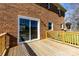 Wood deck with sliding glass doors leading to the interior at 305 Plantation Dr, Kings Mountain, NC 28086