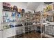 Large pantry with wire shelving to keep everything organized, plus hardwood floors at 3212 Burnello Ct, Iron Station, NC 28080
