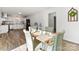 An open dining area flows into the kitchen with decor to match at 4083 Hord Rd, Sharon, SC 29742
