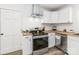 This kitchen features stainless steel appliances and butcher block countertops at 4083 Hord Rd, Sharon, SC 29742