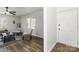 Bright living room featuring wood floors and two chairs at 4083 Hord Rd, Sharon, SC 29742
