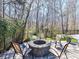 Outdoor fire pit with seating area offers a cozy spot for gathering and enjoying evenings outdoors at 5405 Silver Creek Dr, Waxhaw, NC 28173