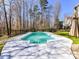 Enjoy this backyard oasis featuring a private swimming pool with ample patio space and mature landscaping at 5405 Silver Creek Dr, Waxhaw, NC 28173
