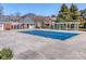 The pool is covered for the winter season at 9128 Kings Canyon Dr, Charlotte, NC 28210