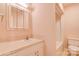 Bathroom features a white vanity with a marble countertop and a standing shower with glass doors at 11 Heritage Ln, Shelby, NC 28150