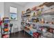 Walk-in pantry with ample wire shelving and storage space at 122 Round Rock Rd, Troutman, NC 28166