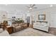 Open-concept living space seamlessly integrates the living room and kitchen, offering a modern design at 135 Goldenrod Cir, Salisbury, NC 28147