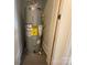 Close-up of AO Smith water heater with visible EnergyGuide information at 216 W Shannonhouse St, Shelby, NC 28152