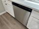 Modern Frigidaire stainless steel dishwasher, complementing the white cabinets at 3342 York Hwy, Gastonia, NC 28052