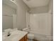 Bathroom featuring a vanity, toilet, and tub with shower at 439 Berwick Dr, Rock Hill, SC 29730