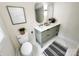 Charming bathroom features a modern vanity, oval mirrors, and stylish decor for a welcoming space at 5057 Murrayhill Rd, Charlotte, NC 28210
