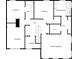 Upstairs floor plan shows bedrooms, baths, hall, and a walk-in closet for the primary bedroom at 5810 Dove Point Sw Dr, Concord, NC 28025