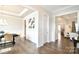 Bright dining area with hardwood floors, modern lighting, and easy access to other living spaces at 6016 Dogwood Blvd, Kannapolis, NC 28081