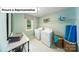 The well-organized laundry room features shelving and modern appliances at 7021 Sylvan Retreat Dr, Denver, NC 28037