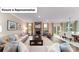 Inviting living room features a fireplace, hardwood floors, and plenty of natural light at 7021 Sylvan Retreat Dr, Denver, NC 28037