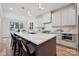 Gourmet kitchen featuring marble countertops and modern stainless steel appliances at 1210 Skyview Rd, Charlotte, NC 28208