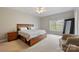 Cozy bedroom with natural light, wood accents, bedside table, chairs, a large mirror, and a spacious feel at 142 Mills Ln, Fort Mill, SC 29708