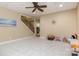 Open basement rec room with stairs and play area at 1426 Merrimont Ave, Kings Mountain, NC 28086