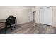 Compact bedroom with light-colored walls, wood-look flooring and standard closet at 1513 Fletcher Broome Rd, Monroe, NC 28112