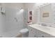 Modern bathroom with a glass-enclosed shower, sleek vanity, and stylish mirror at 18832 Nautical Dr # 44, Cornelius, NC 28031