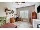 Cozy bedroom with a ceiling fan, nice wood floors, and great natural light at 255 Dorothy Dr, China Grove, NC 28023