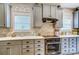 Neutral kitchen with stainless appliances, subway tile backsplash, and custom cabinetry at 255 Dorothy Dr, China Grove, NC 28023