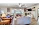 Comfortable living room featuring hardwood floors, ample seating, and natural light, perfect for relaxation and gatherings at 255 Dorothy Dr, China Grove, NC 28023