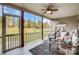 Comfortable screened porch, ideal for enjoying the outdoors with a lovely view of the property at 255 Dorothy Dr, China Grove, NC 28023