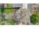 Aerial view of the property showing the roof, the backyard, landscaping, and neighborhood layout at 312 Flint St, Charlotte, NC 28216