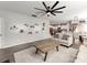 Open concept living area features hardwood floors and seamless access to the dining and kitchen areas at 3449 Southern Red Oak Ln, Gastonia, NC 28056