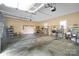 Spacious garage with overhead storage and ample workspace at 401 W Hoke St, Landis, NC 28088