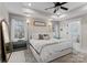 Spacious main bedroom suite with a tray ceiling, plush carpeting, and lots of natural light at 846 Wriston Pl, Charlotte, NC 28209