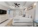 Spacious main bedroom suite with a tray ceiling, plush carpeting, and lots of natural light at 846 Wriston Pl, Charlotte, NC 28209