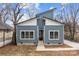 Charming blue home with modern architectural details and black framed windows at 913 Wilson W Lee Blvd, Statesville, NC 28677