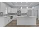 Bright and modern kitchen with quartz countertops, a large island, stainless steel appliances, and decorative backsplash at 913 Wilson W Lee Blvd, Statesville, NC 28677