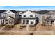 Aerial view of a two-story home with a landscaped yard in a residential neighborhood at 12425 Larue Ln, Huntersville, NC 28078