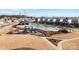 Community pool and playground, an aerial perspective of recreation and residences at 12425 Larue Ln, Huntersville, NC 28078
