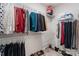 Spacious walk-in closet with custom shelving for organized storage at 12425 Larue Ln, Huntersville, NC 28078