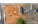 Aerial view reveals the new construction nestled in a mature neighborhood with an unfinished yard awaiting personalized landscaping touches at 164 S Sycamore St, Mooresville, NC 28115