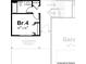 Floor plan featuring the first floor layout including bedroom and garage at 1906 Maius Dr, Conover, NC 28613