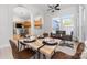 Bright breakfast nook with an open view of the kitchen and a cozy seating area nearby at 226 Fairview Ln, Davidson, NC 28036