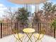 Balcony with a bistro set, views of the city skyline, and an inviting outdoor space at 300 W 5Th W St # 407, Charlotte, NC 28202