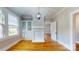 Living room boasts gleaming hardwood floors, built-in shelving and a decorative fireplace at 317 Kings Mountain St, York, SC 29745