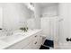 Bathroom features double vanity and a shower with a curtain at 4034 Sagemont Nw Dr, Concord, NC 28027