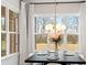 Cozy dining area with large windows offering views of the backyard at 4034 Sagemont Nw Dr, Concord, NC 28027